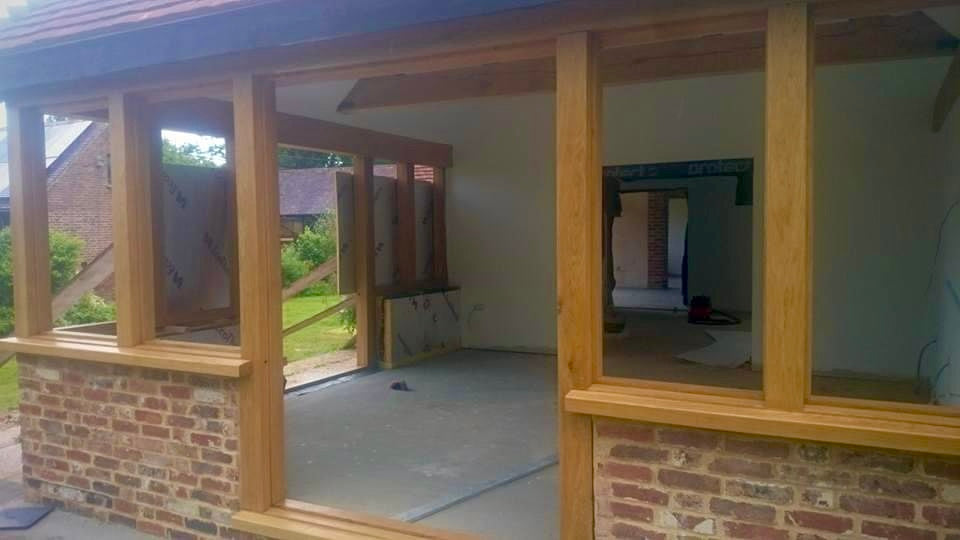 Double Glazed Oak Line Wooden Windows